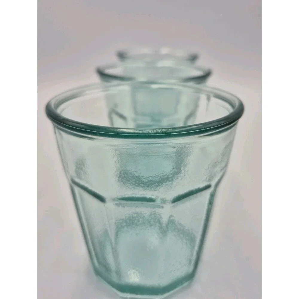 100% Recycled Authentic  Glass Vidrios San Miguel Spain 3 pcs 220ml New